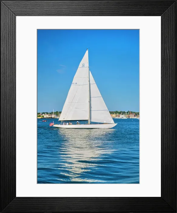Framed Print : Rhode Island, Newport, Sailboat Framed Print : Rhode Island, Newport, Sailboat