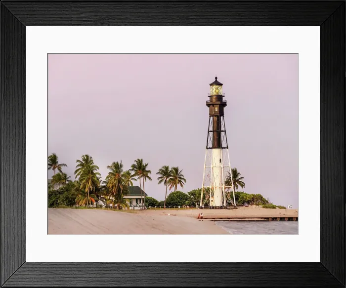 Framed Print : Florida, South Florida, Hillsboro Inlet Lighthouse Framed Print : Florida, South Florida, Hillsboro Inlet Lighthouse