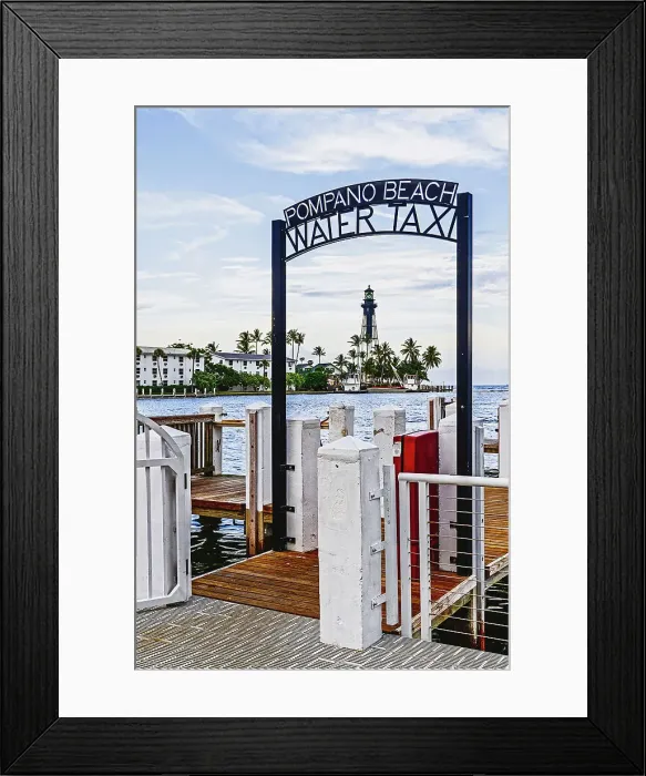 Framed Print : Florida, South Florida, Hillsboro Beach, lighthouse Framed Print : Florida, South Florida, Hillsboro Beach, lighthouse