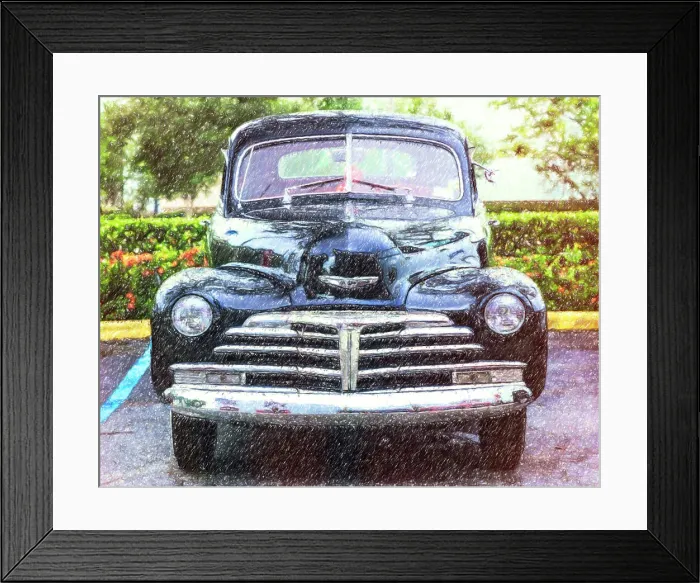 Framed Print : Artistic drawing of 1948 Chevrolet Fleetline Aerosedan Framed Print : Artistic drawing of 1948 Chevrolet Fleetline Aerosedan