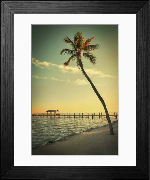 Framed Print : Florida, Pier at Islamorada