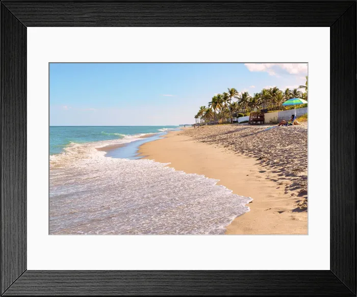 Framed Print : Florida, Palm Beach, beach scene Framed Print : Florida, Palm Beach, beach scene