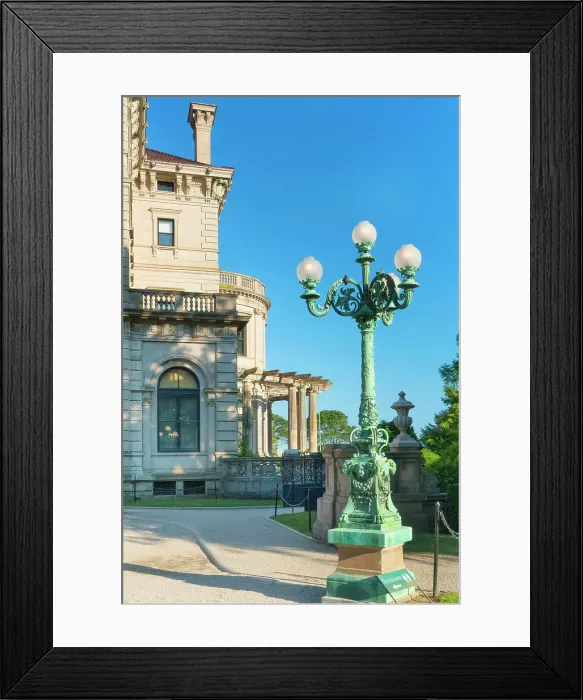 Framed Print : Rhode Island, Newport, entrance to the Breakers mansion Framed Print : Rhode Island, Newport, entrance to the Breakers mansion