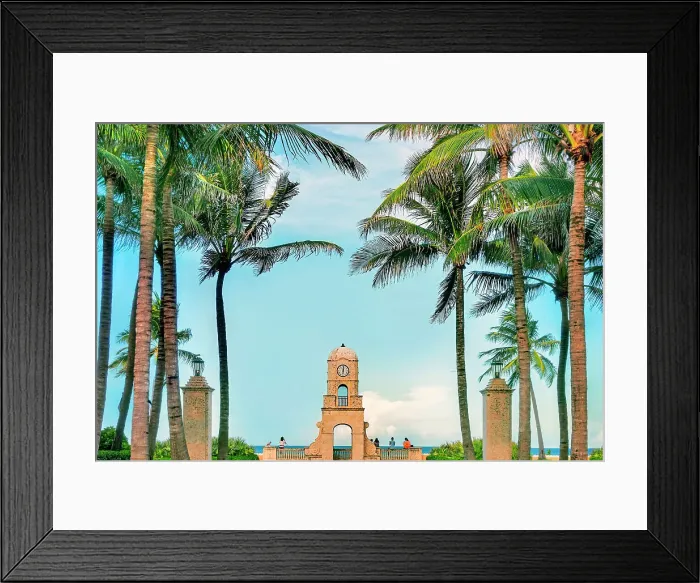 Framed Print : Florida, Palm Beach, Worth Avenue Clock Tower Framed Print : Florida, Palm Beach, Worth Avenue Clock Tower
