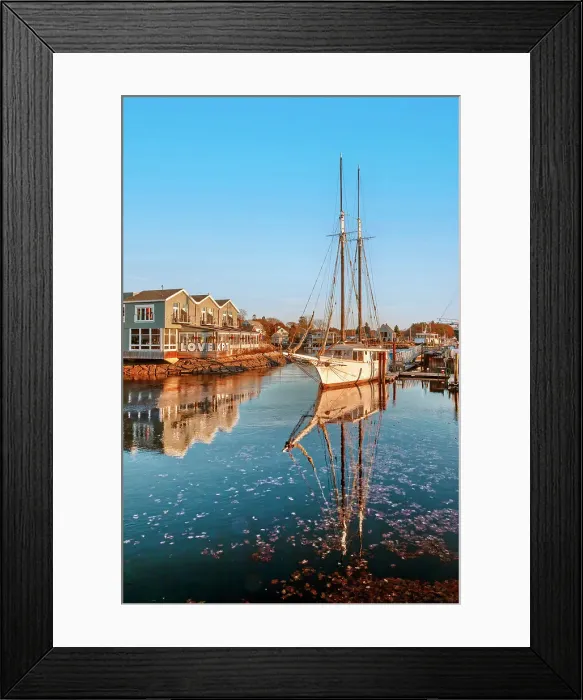Framed Print : Maine, Kennebunkport, Marina Scene Framed Print : Maine, Kennebunkport, Marina Scene
