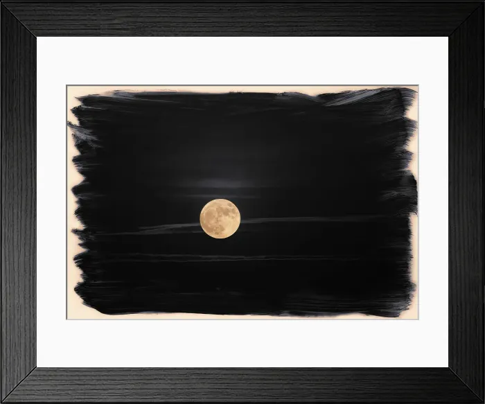 Framed Print : Abstract of full moon Framed Print : Abstract of full moon