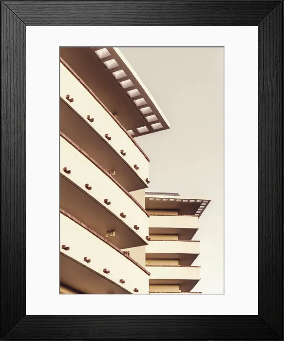 Framed Print : Round shaped condominium in South Florida Framed Print : Round shaped condominium in South Florida