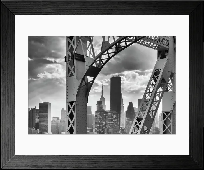 Framed Print : New York City, Manhattan seen from the Queensboro Bridge Framed Print : New York City, Manhattan seen from the Queensboro Bridge