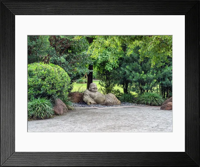 Framed Print : Morikami Museum and Japanese Gardens, Reclining Buddha Framed Print : Morikami Museum and Japanese Gardens, Reclining Buddha
