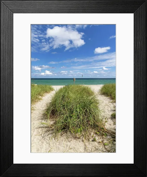 Framed Print : Florida, South Florida, Hollywood Beach, entrance Framed Print : Florida, South Florida, Hollywood Beach, entrance