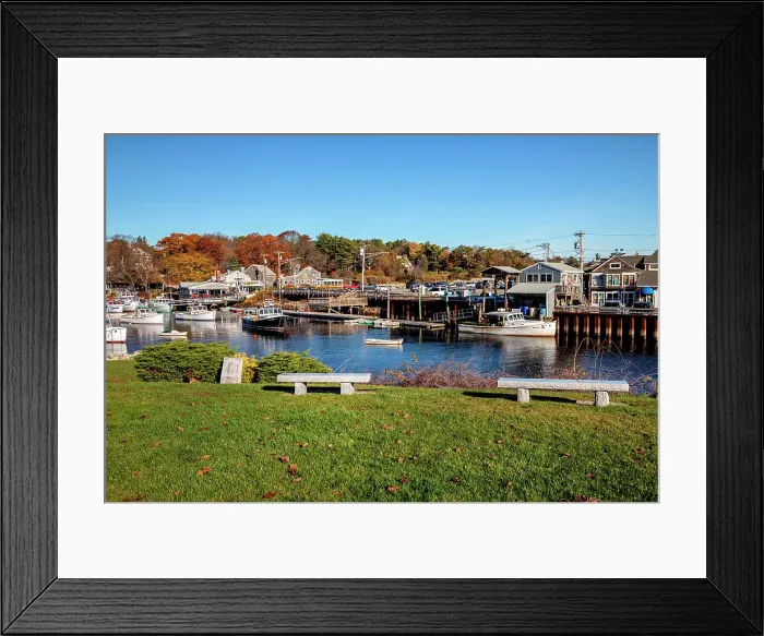 Framed Print : USA, Maine, Ogunquit, Perkins Cove, Lobster Boats Framed Print : USA, Maine, Ogunquit, Perkins Cove, Lobster Boats