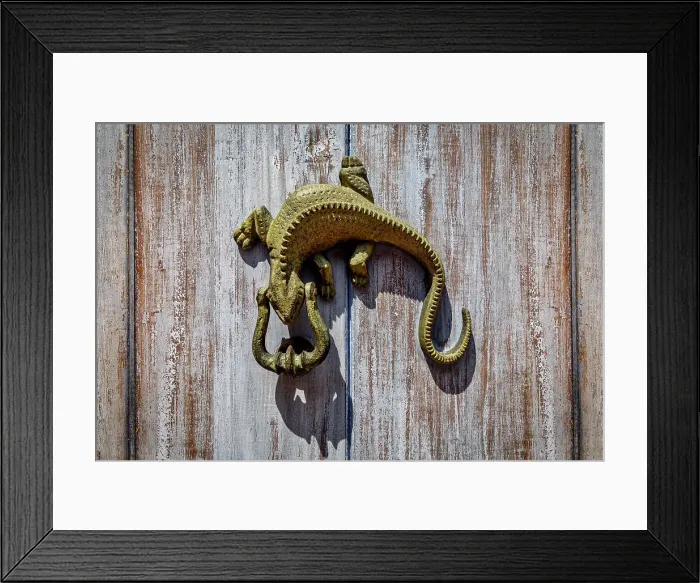 Framed Print : Colombia, Cartagena, detail of door knocker Framed Print : Colombia, Cartagena, detail of door knocker