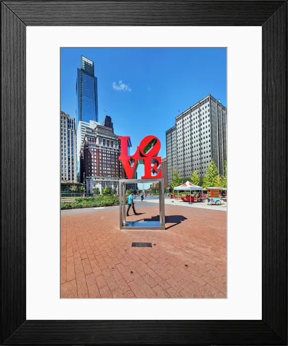 Framed Print : Pennsylvania, Philadelphia, Love Sculpture by Robert Indiana at The Love Park Framed Print : Pennsylvania, Philadelphia, Love Sculpture by Robert Indiana at The Love Park