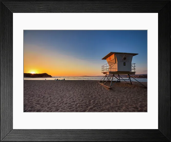Framed Print : California, Big Sur, Monastery Beach Scene at Sunset near Carmel by the Sea Framed Print : California, Big Sur, Monastery Beach Scene at Sunset near Carmel by the Sea