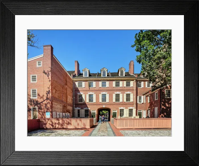 Framed Print : Pennsylvania, Philadelphia, Independence National Historical Park, Franklin Court Framed Print : Pennsylvania, Philadelphia, Independence National Historical Park, Franklin Court