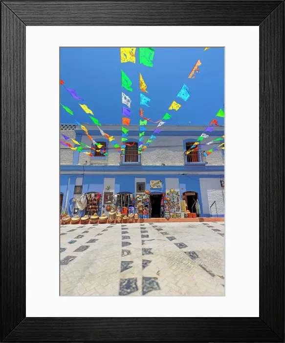 Framed Print : Mexico, Baja California Sur, Todos Santos, street scene Framed Print : Mexico, Baja California Sur, Todos Santos, street scene