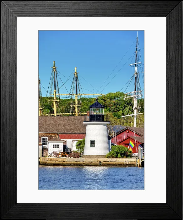 Framed Print : Connecticut, Mystic, Mystic Seaport Museum, Sentinels of the Sea Lighthouse Framed Print : Connecticut, Mystic, Mystic Seaport Museum, Sentinels of the Sea Lighthouse