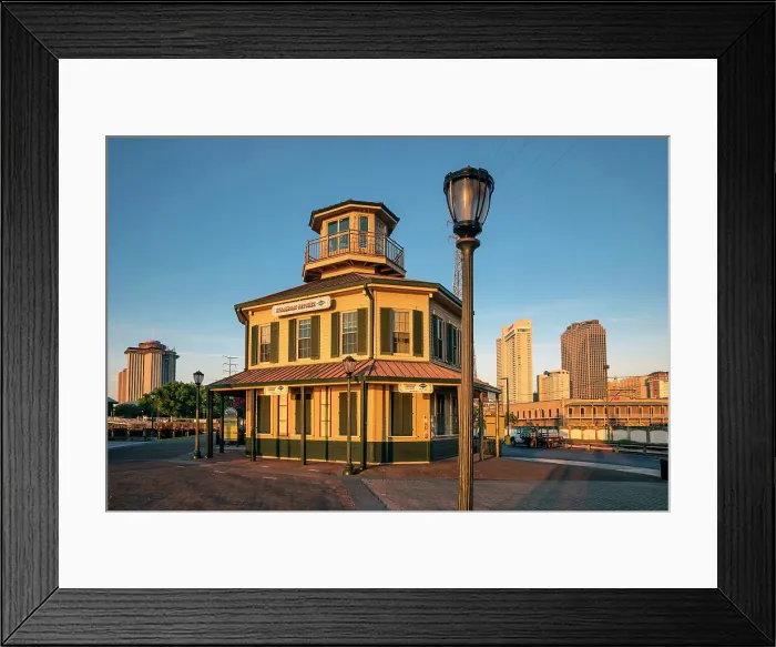 Framed Print : Louisiana, New Orleans, Steamboat Natchez, Cruise Office Framed Print : Louisiana, New Orleans, Steamboat Natchez, Cruise Office