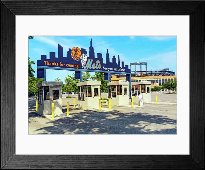 Framed Print : New York City, Queens, Citi Field baseball stadium, home of the New York Mets