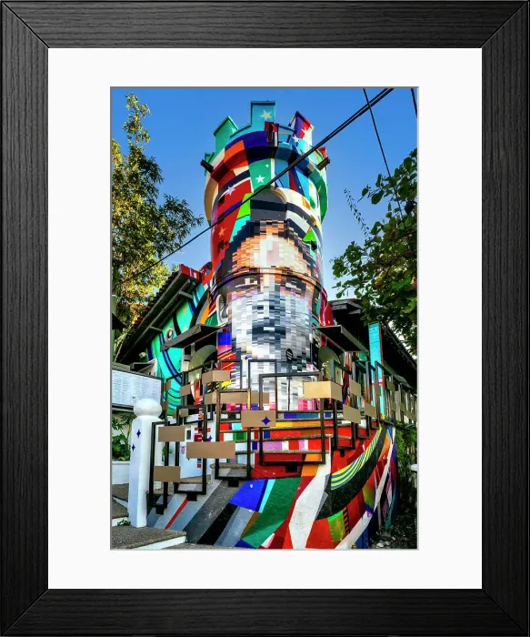 Framed Print : Mexico, Puerto Vallarta, Art District, Cafe des Artistes restaurant, La Diva Del Futuro The Diva of the Future Framed Print : Mexico, Puerto Vallarta, Art District, Cafe des Artistes restaurant, La Diva Del Futuro The Diva of the Future