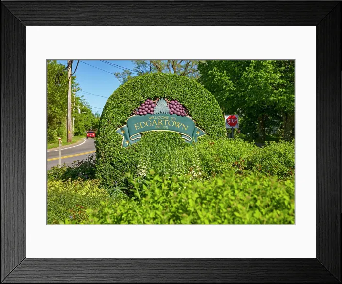 Framed Print : Massachusetts, Martha's Vineyard, Edgartown sign Framed Print : Massachusetts, Martha's Vineyard, Edgartown sign