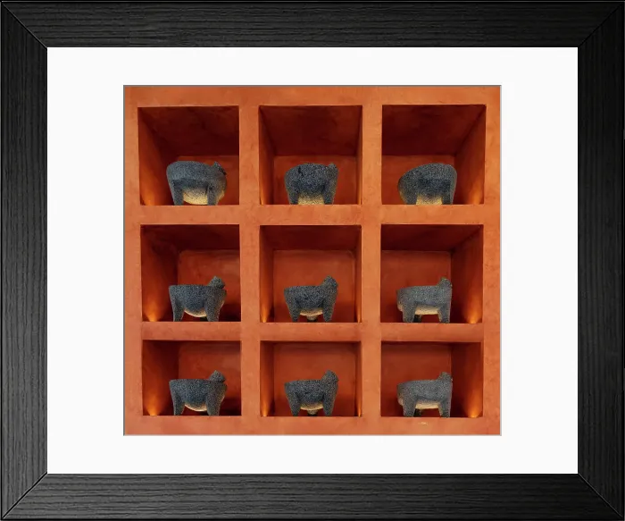 Framed Print : Mexican Molcajetes Decorating Wall Framed Print : Mexican Molcajetes Decorating Wall