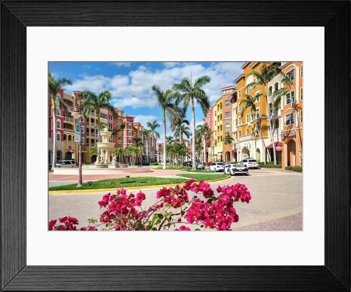Framed Print : Florida, Naples, Bayfront