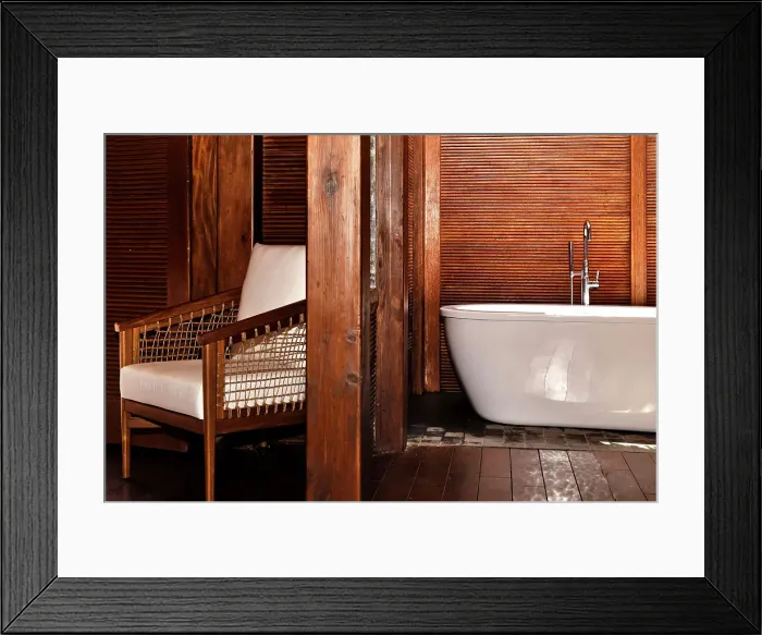 Framed Print : Bathroom scene Framed Print : Bathroom scene