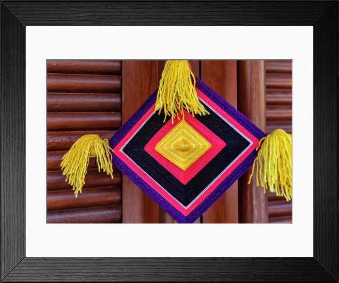 Framed Print : God's Eye Mexican Arts & Crafts Framed Print : God's Eye Mexican Arts & Crafts