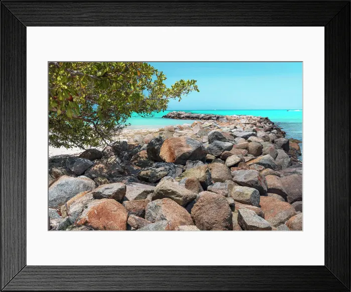 Framed Print : Aruba, Juanita beach scene Framed Print : Aruba, Juanita beach scene