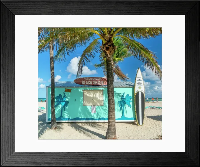 Framed Print : Florida, South Florida, Hollywood Beach, Margaritaville Beach Shack Framed Print : Florida, South Florida, Hollywood Beach, Margaritaville Beach Shack