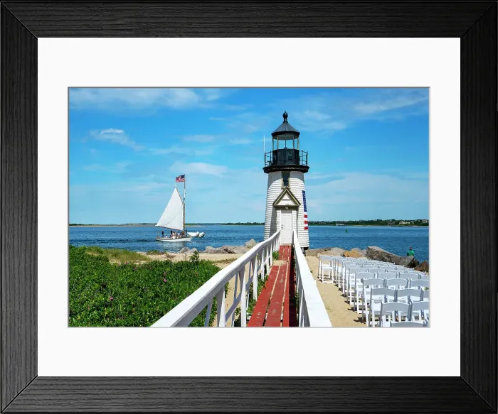 Framed Print : USA, Nantucket, Massachusetts, New England, Brant Point Lighthouse, sailboat Framed Print : USA, Nantucket, Massachusetts, New England, Brant Point Lighthouse, sailboat