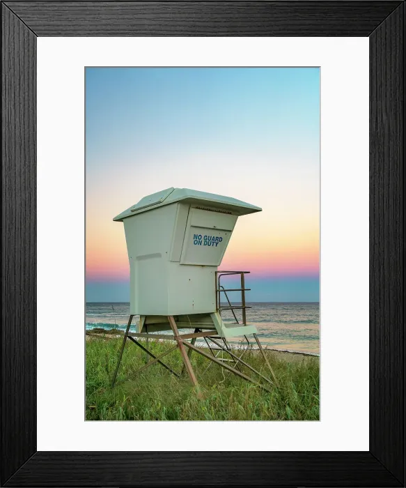 Framed Print : Florida, Palm Beach, Lifeguard station on the Beach along South Ocean Boulevard Framed Print : Florida, Palm Beach, Lifeguard station on the Beach along South Ocean Boulevard