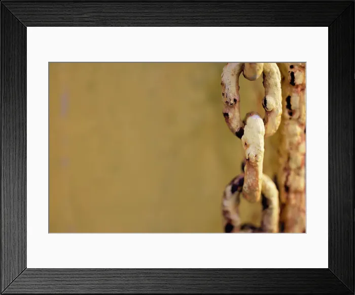 Framed Print : Rusted chain Framed Print : Rusted chain