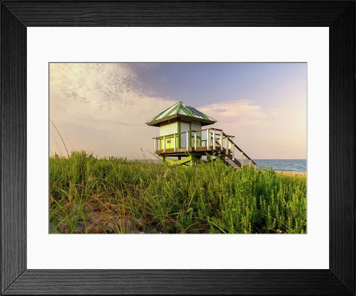 Framed Print : Florida, South Florida, Delray Beach, lifeguard station Framed Print : Florida, South Florida, Delray Beach, lifeguard station