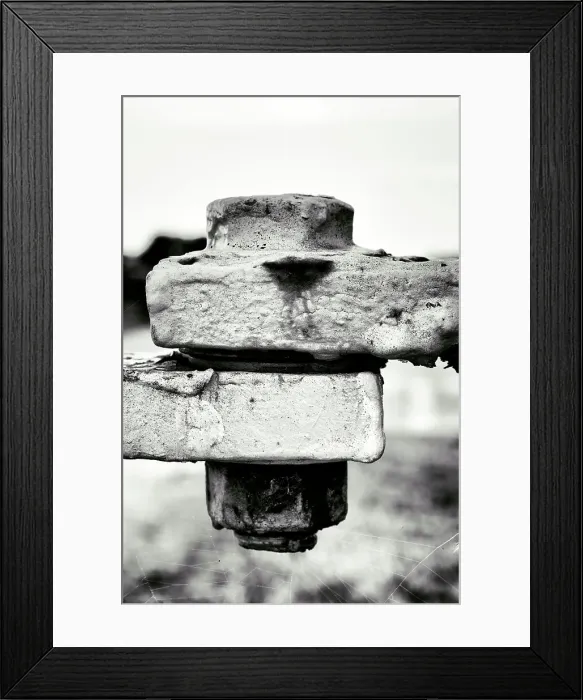 Framed Print : Iron bolt