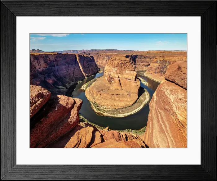 Framed Print : Arizona, Horseshoe Bend, Beautifull Sandstone Patterns