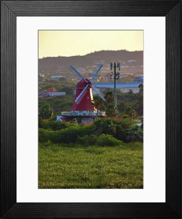 Framed Print : Aruba, The Old Dutch Windmill Framed Print : Aruba, The Old Dutch Windmill