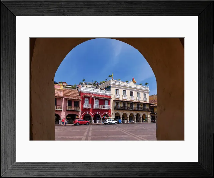Framed Print : Colombia, Cartagena, Walled City Scene by Portal de los Dulces Framed Print : Colombia, Cartagena, Walled City Scene by Portal de los Dulces