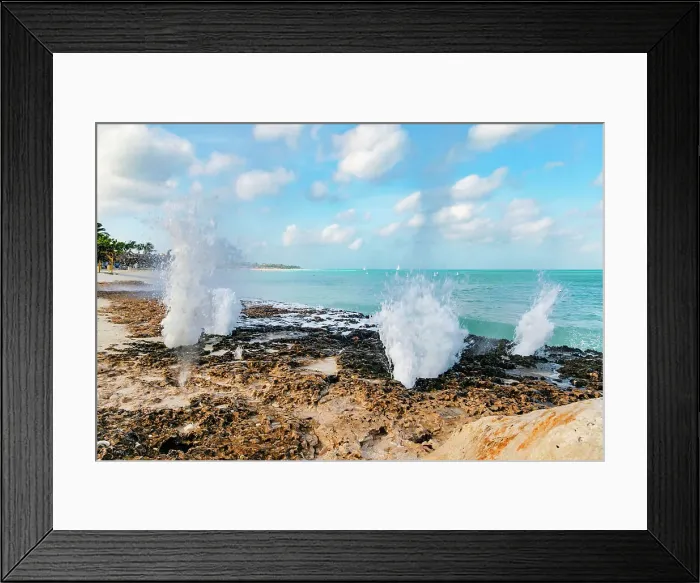 Framed Print : Aruba, Water Holes next to Eagle Beach Framed Print : Aruba, Water Holes next to Eagle Beach