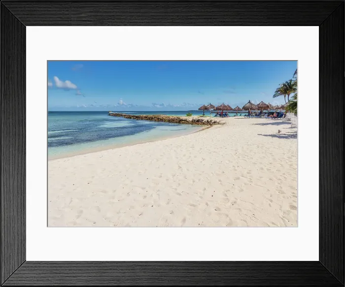Framed Print : Aruba, beach scene Framed Print : Aruba, beach scene