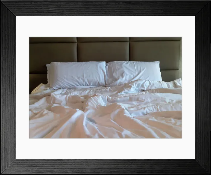 Framed Print : Wrinkled bed Framed Print : Wrinkled bed