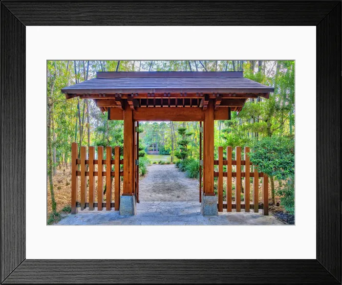 Framed Print : Florida, Delray Beach, Morikami Museum and Japanese Gardens, Japanese Gate Framed Print : Florida, Delray Beach, Morikami Museum and Japanese Gardens, Japanese Gate