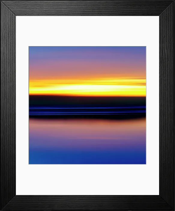 Framed Print : Abstract of lake at sunset Framed Print : Abstract of lake at sunset