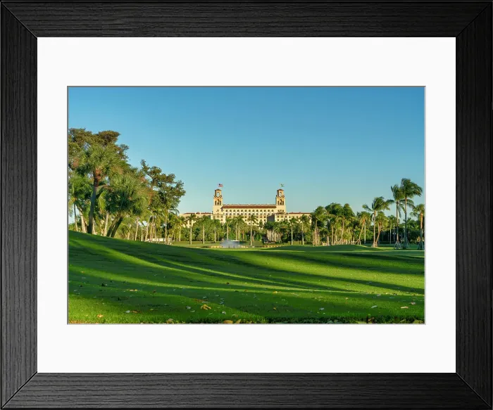 Framed Print : Florida, Palm Beach, golf course in front of the Breakers Hotel Framed Print : Florida, Palm Beach, golf course in front of the Breakers Hotel
