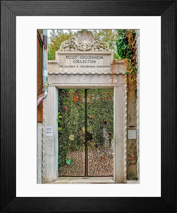 Framed Print : Italy, Venice, Peggy Guggenheim Collection Museum, Palazzo Venier dei Leoni, on the Grand Canal, door detail Framed Print : Italy, Venice, Peggy Guggenheim Collection Museum, Palazzo Venier dei Leoni, on the Grand Canal, door detail
