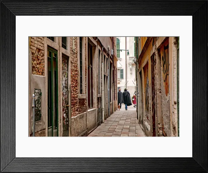 Framed Print : Italy, Venice, typical narrow street Framed Print : Italy, Venice, typical narrow street