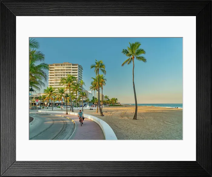Framed Print : Florida, South Florida, Fort Lauderdale Beach near Las Olas Framed Print : Florida, South Florida, Fort Lauderdale Beach near Las Olas
