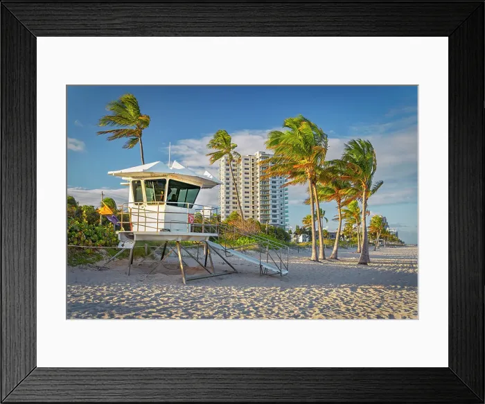 Framed Print : Florida, Fort Lauderdale, Beach Framed Print : Florida, Fort Lauderdale, Beach