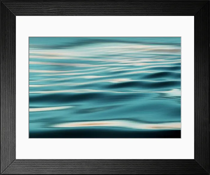 Framed Print : Closeup of water texture
